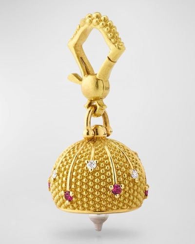 Paul Morelli Sequence Bell With Diamonds And Rubies - Metallic