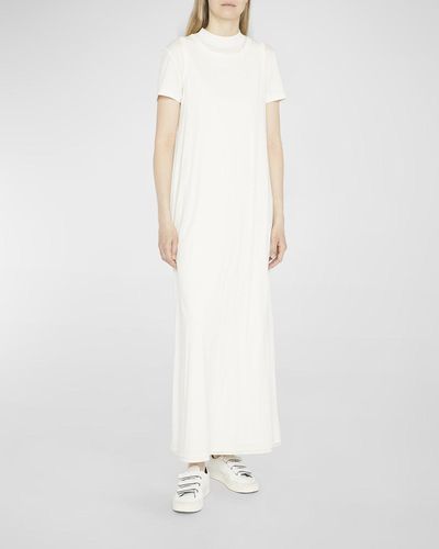 The Row Maritza Layered Organic Cotton Maxi Dress - White