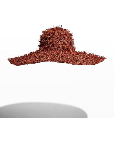 Sans Arcidet Summertime Straw Hat - Red
