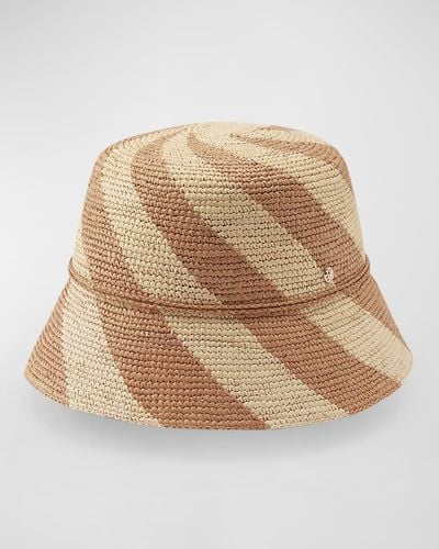 Helen Kaminski Argent Swirl Toquilla Palm Bucket Hat - Natural