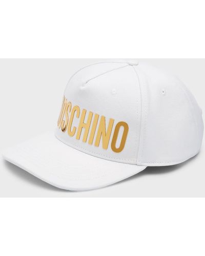 Moschino Logo Baseball Hat - White