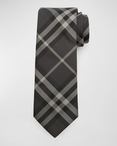 Burberry Manston Silk Tie - Gray