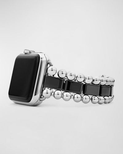 Lagos Smart Caviar 38Mm Apple Watch Bracelet - Black
