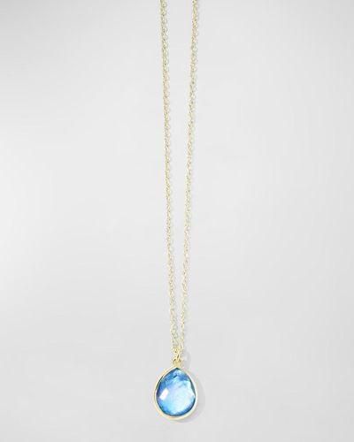Ippolita 18K Rock Candy Mini Teardrop Pendant Necklace - White