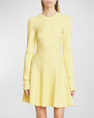 Givenchy 4G Knit Mini Dress - Yellow