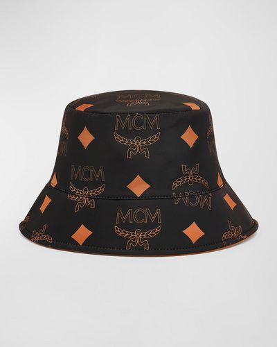 MCM Maxi-monogram Reversible Bucket Hat - Black