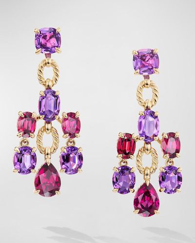 David Yurman Marbella Statement Earrings With Gemstones - Pink