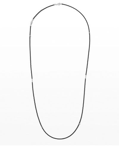 Lagos Caviar Icon Long Single-strand Bead Necklace, 34" - Blue