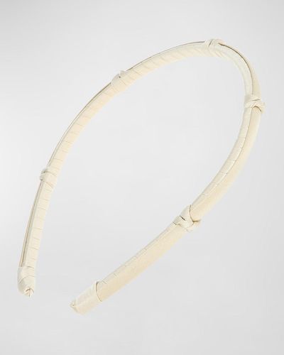 L. Erickson Five Knot 1/4 Ultracomfort Headband - White