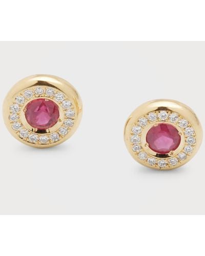 Roberto Coin 18K Ruby Stud Earrings - Pink