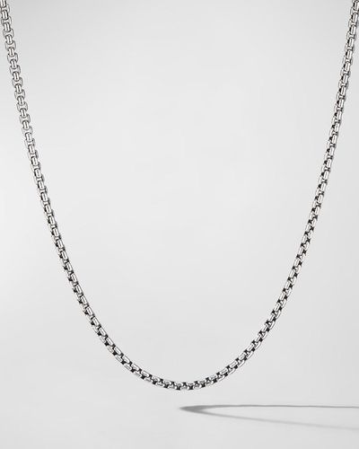 David Yurman Box Chain Necklace - White