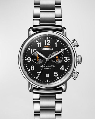 Shinola Runwell 2 Chronograph Bracelet Watch, 41Mm - Gray