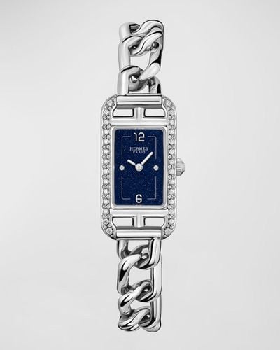 Hermès Nantucket Watch, Small Model, 29 Mm - Blue