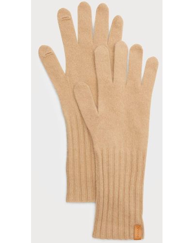 Vince Cashmere Knit Gloves - Natural