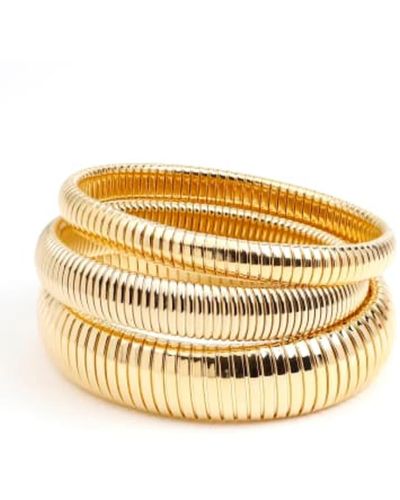 Ben-Amun Cobra Elastic Bracelets, Set Of 3 - Metallic