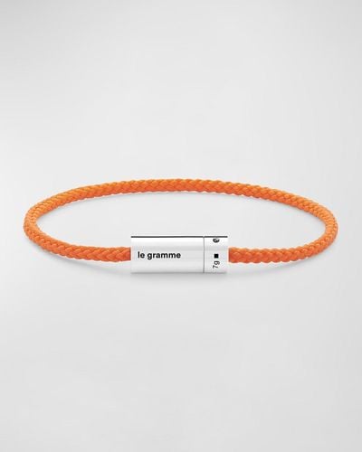 Le Gramme Nato Polyester Cable Bracelet - White