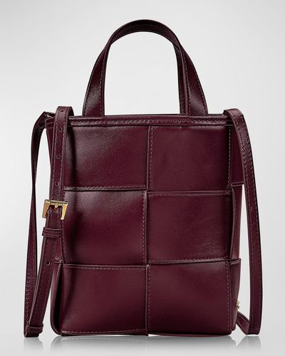Gigi New York Chloe Mini Woven Shopper Top-Handle Bag - Purple