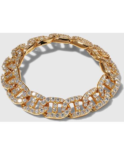 Leo Pizzo 18k Gold Diamond Link Bracelet - Metallic