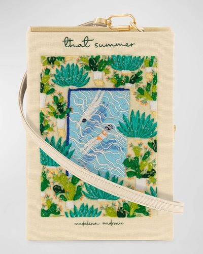 Olympia Le-Tan Madalina Andronic'S That Summer Book Clutch Bag - Green