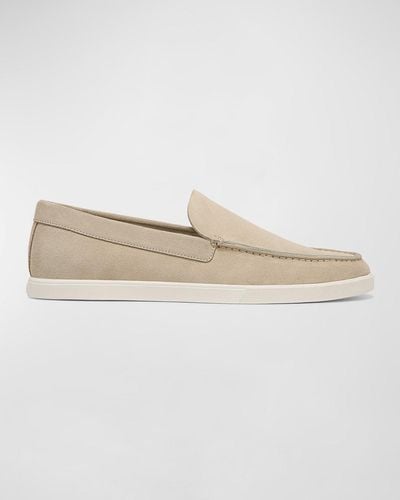 Vince Sonoma Suede Loafers - Natural