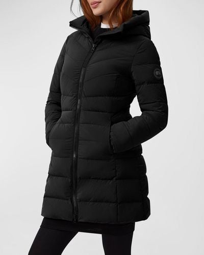 Canada Goose Clair Hooded Puffer Coat - Black