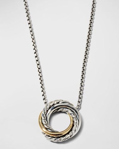David Yurman Crossover Mini Pendant Necklace - Metallic