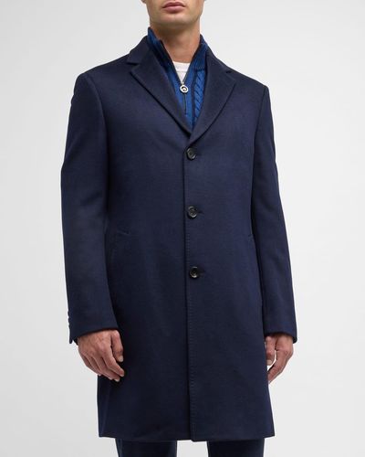 Cardinal Of Canada St-Pierre Cashmere Topcoat - Blue