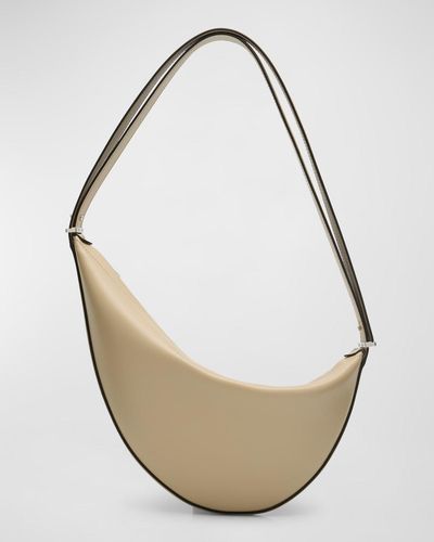 Totême Scoop Zip Leather Shoulder Bag - Metallic