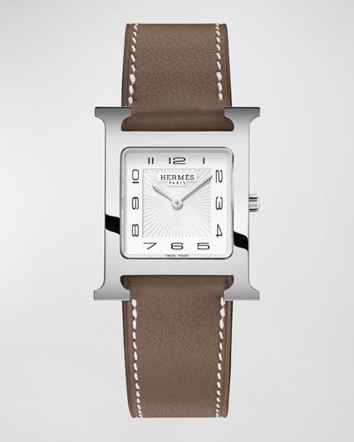 Hermès Heure H Watch, Medium Model, 30 Mm - Natural