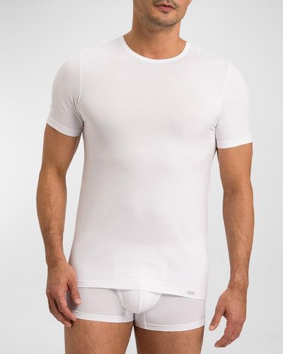 Hanro Cotton Essentials 2-Pack Crewneck T-Shirts - White