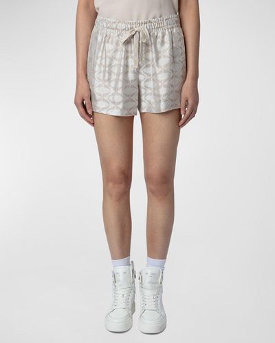 Zadig & Voltaire Paxi Jacquard Wings Shorts - White