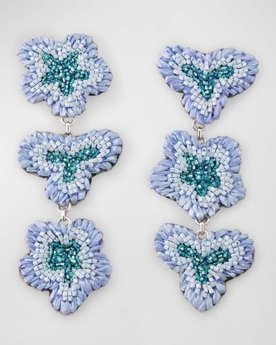 Mignonne Gavigan Aamir Lux Beaded Earrings - Blue