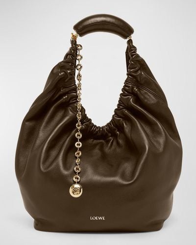 Loewe Squeeze Small Shoulder Bag - Brown