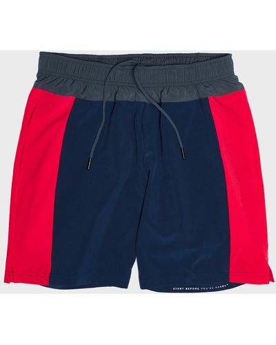 Fourlaps Bolt Track Shorts - Red
