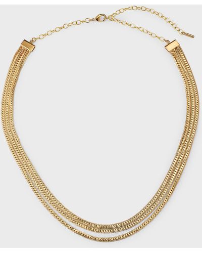 Soko Safu Layered Herringbone Necklace - Natural