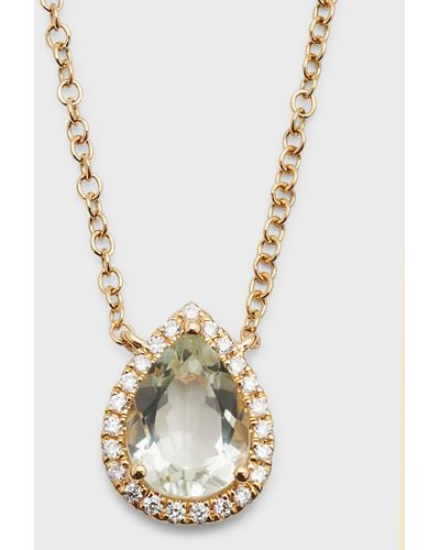 Kiki McDonough Grace Pear Topaz And Diamond Necklace - Metallic