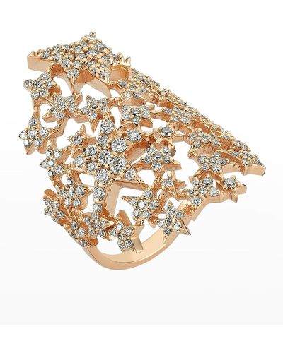 BeeGoddess Sirius Diamond Ring, Size 7 - Metallic