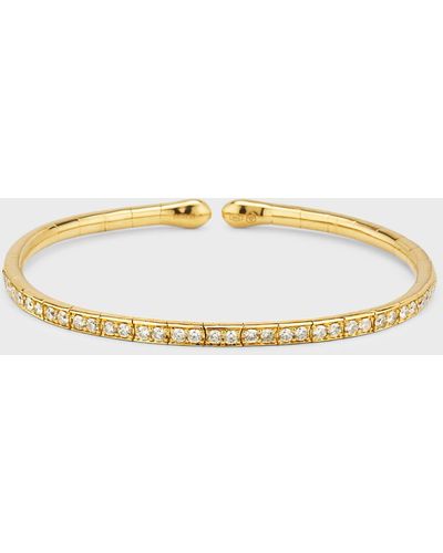 Etho Maria 18k Yellow Gold Flex Bracelet With Yellow Diamonds - Metallic