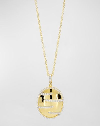 Freida Rothman Radiance Pendant Necklace With Cubic Zirconia - Metallic