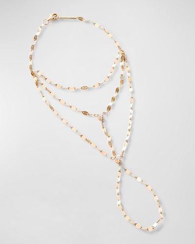 Lana Jewelry Double Diamond Mega Gloss Blake Multi-strand Hand Lariat - White