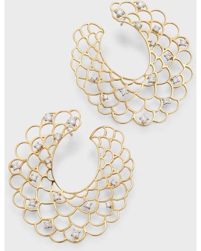 Staurino 18k Yellow Gold Moresca Earrings With Diamonds - Metallic