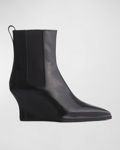 Rag & Bone Eclipse 75mm Leather & Suede Ankle Boots - Black