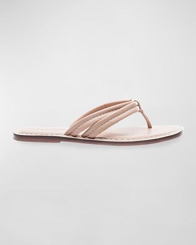 Bernardo Miami Leather Slide Sandals - White