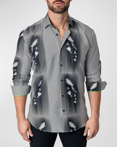 Maceoo Fibonacci Hiding Sport Shirt - Gray