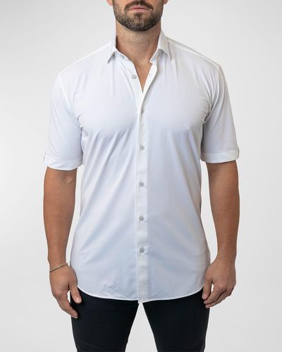 Maceoo Galileo Stretch Core Sport Shirt - White