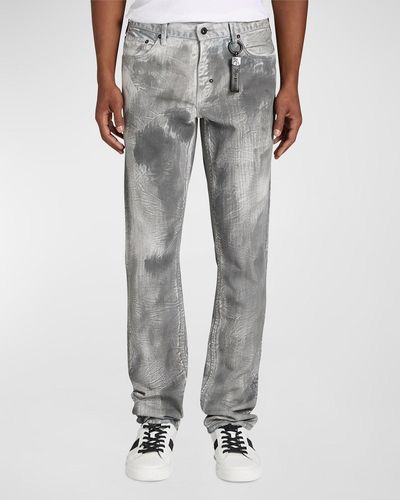 PRPS Stone-Effect Denim Jeans - Gray