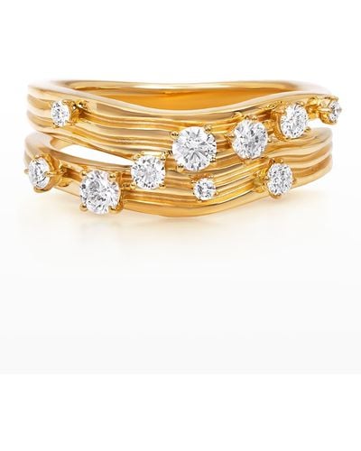 Hueb 18k Bahia Yellow Gold Ring With Vs/gh Diamonds - Metallic