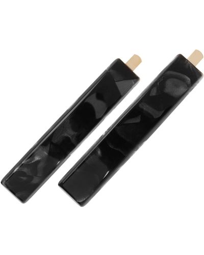 France Luxe Mod Bobby Pin Pair - Black