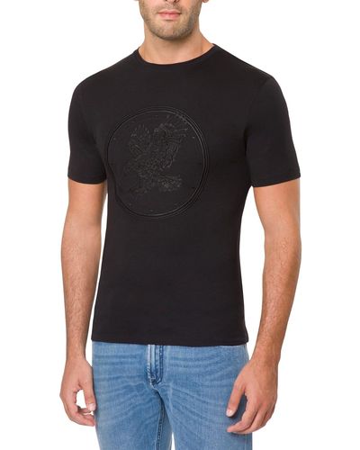 Stefano Ricci Tonal Eagle T-Shirt - Black