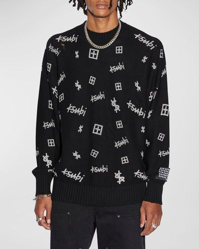 Ksubi Trash Box Knit Crew Sweater - Black